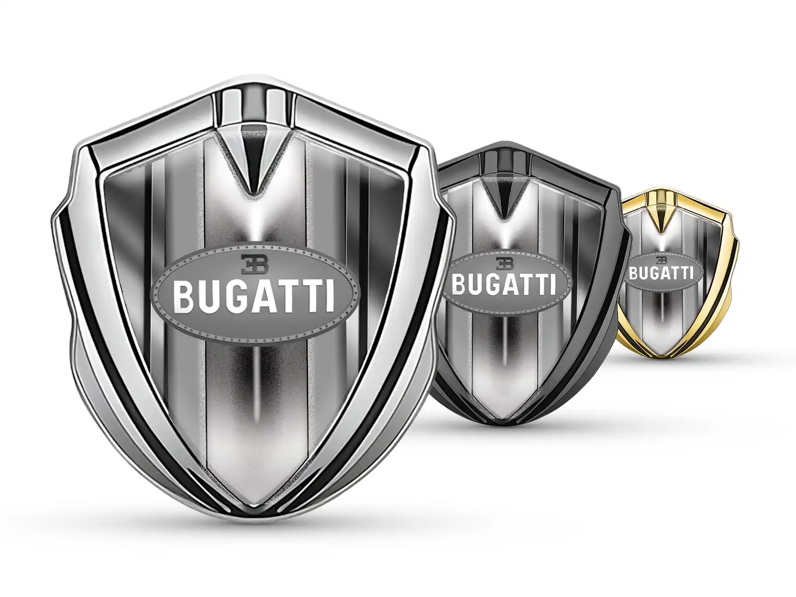 Bugatti Metall Kuppel Emblem Moderner Look High-End Stil